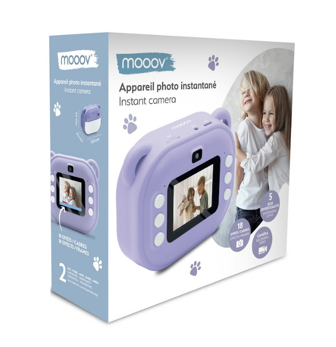 Máquina Fotográfica Instantânea para Criança Mooov Lilás 477523