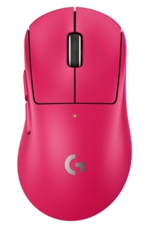 Rato Logitech G PRO X SUPERLIGHT 2 DEX ergonómico para direita óptico 5 botões sem fios, com cabo 2.4 GHz, USB rosa, 910-007373