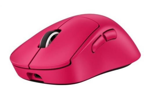 Rato Logitech G PRO X SUPERLIGHT 2 DEX ergonómico para direita óptico 5 botões sem fios, com cabo 2.4 GHz, USB rosa, 910-007373