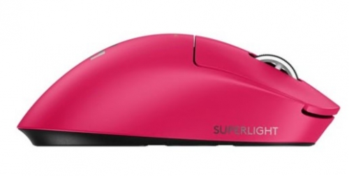 Rato Logitech G PRO X SUPERLIGHT 2 DEX ergonómico para direita óptico 5 botões sem fios, com cabo 2.4 GHz, USB rosa, 910-007373