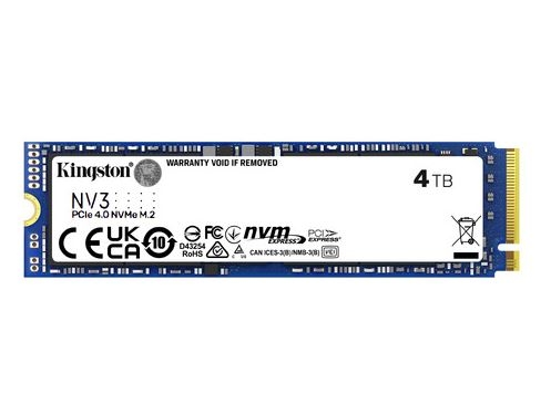 KINGSTON SSD 4TB NV3 M2 2280 PCIE 4.0 NVME