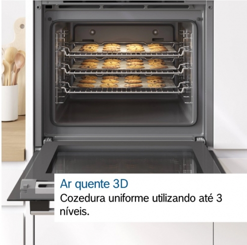 FORNO BOSCH HBG578EB7 - 71LT - 9 PROG PRETO 60CM