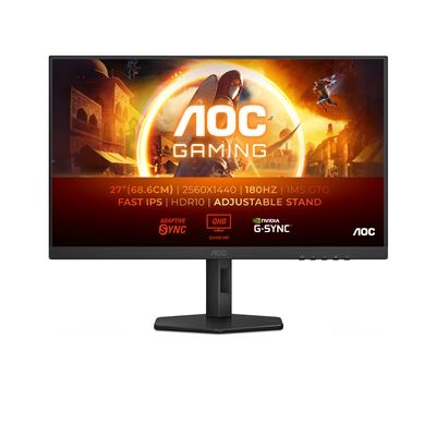 Monitor Gaming AOC 27 polegadas 16:9 QHD 1MS 180HZ HDMI DP HAS Q27G4XF