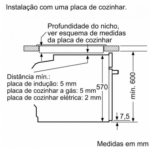 Forno de Encastre BOSCH Serie 4 HBA514ES3, 71 L, Hidrolítico, A+, Inox