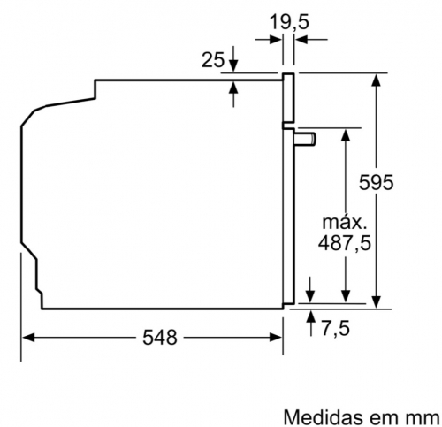 Forno de Encastre BOSCH Serie 4 HBA514ES3, 71 L, Hidrolítico, A+, Inox