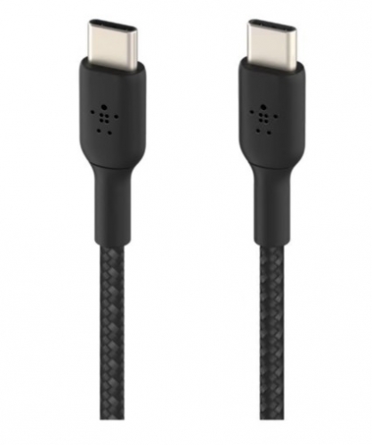 Cabo USB USB-C (M) para USB-C (M) USB 2.0 20 V 3 A 15 cm Belkin CAB004BT0MBK