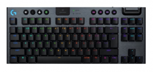 Teclado Logitech G G915 X LIGHTSPEED TKL luz traseira sem fios QWERTY Padrão internacional americano interruptor: GL Tactile preto, 920-012721