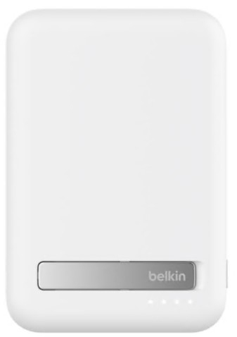 Power bank Belkin BoostCharge Pro magnético Qi2 10000 mAh 15 Watt, PD 2 conectores de saída no cabo: USB-C branco