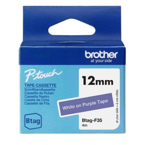 Fita Brother BTAG-F35 Branco em púrpura