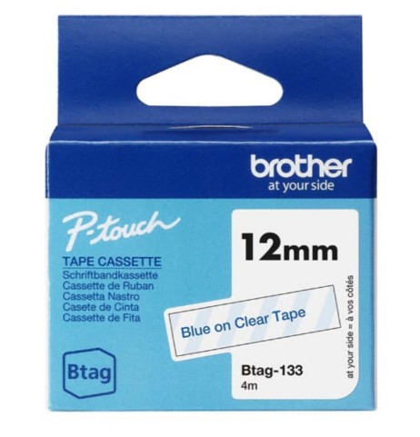 Fita Etiqueta Brother BTAG-133 Azul em claro Rolo