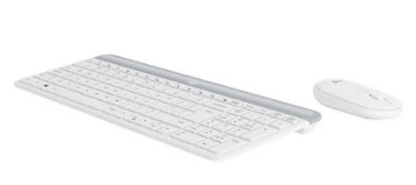 Conjunto de teclado e rato sem fios Logitech Slim Wireless Combo MK470 2.4 GHz Italiano branco sujo, 920-009197