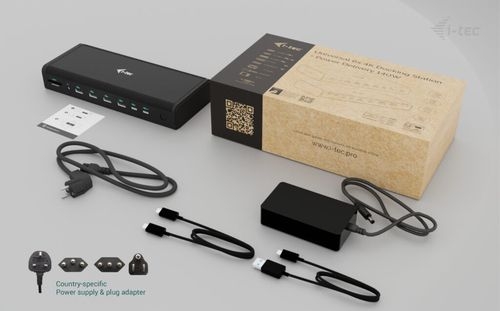 I-Tec Docking Station Type-C Multiport 16-em-1 CA6MONITORDOCKPD Preto
