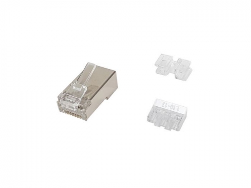 Cat.6A RJ45 Plugue Blindado 121147, 100 unidades/Conjunto