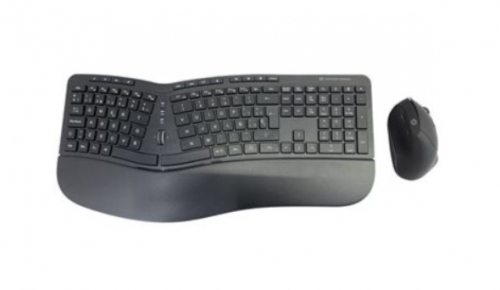 Teclado Wireless + Rato Conceptronic ORAZIO02ES Idioma Espanhol Preto