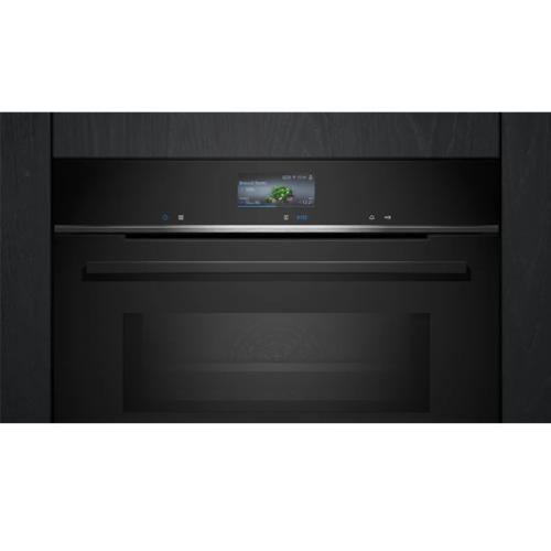 Forno SIEMENS integrável com função micro-ondas HC IQ700 60 x 60 cm Preto HM736GAB1