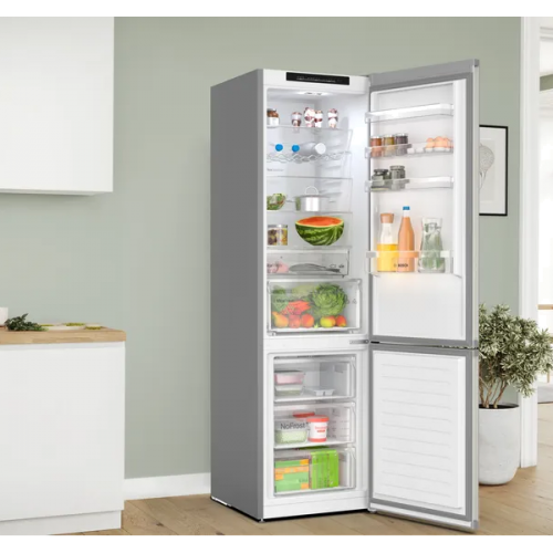 Combinado de instalação livre BOSCH Serie4 NoFrost KGN392ICF 203 x 60 cm Aço antidedadas