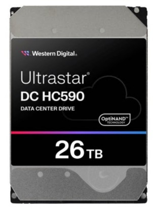 WD Ultrastar DC HC590 Centro de Dados encriptado 26TB 3.5" SAS 12Gb/s 7200 rpm buffer: 512 MB