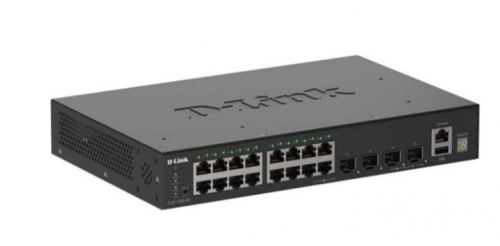 Switch D-Link SmartPro DGS-1530-20 Interruptor inteligente 16 x 10/100/1000 + 4 x 10 Gigabit SFP+ desktop, montável em trilho