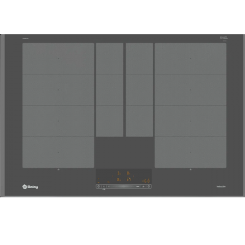 Placa de indução 80 cm Cinza antracite, Instalação na superfície sem moldura 3EB980AH Balay 