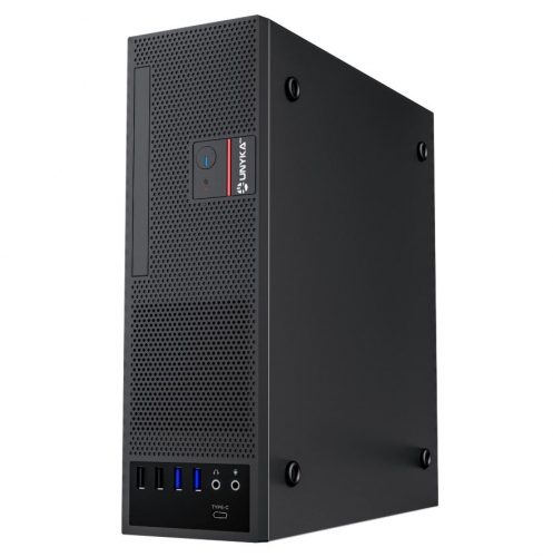 UNYKA PRO CAIXA MATX DESKTOP SLIM UK3006 2USB 3.0/2.0 1USB-C Preto 150W