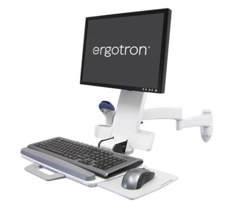Kit de montagem Ergotron 200 Series braço articulado LCD equipamento PC tela: 24" 