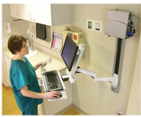 Kit de montagem Ergotron 200 Series braço articulado LCD equipamento PC tela: 24" 