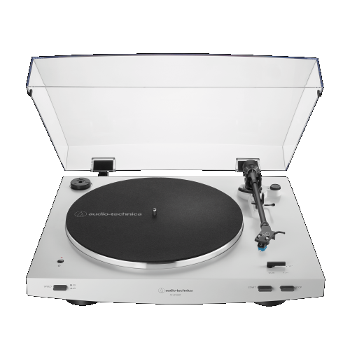 Gira-discos Audio-Technica automático com transmissão por correia (sem fio e analógico) AT-LP3XBT-WH