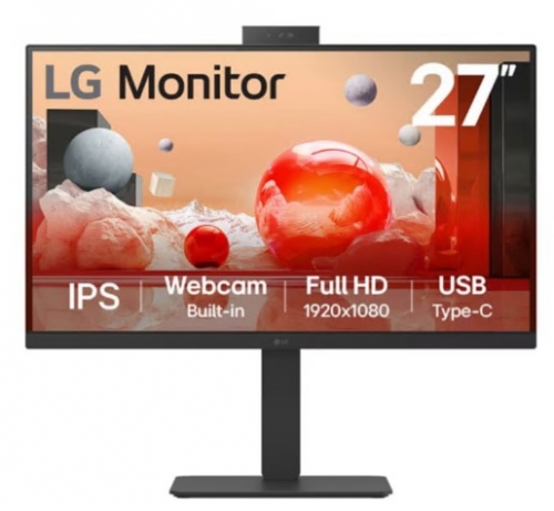 Monitor LED LG 27BA850-B 27" Full HD 100 Hz IPS 5 ms HDMI, DisplayPort, USB-C