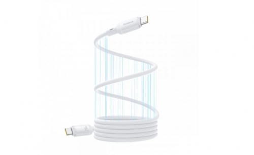 Cabo magnetico baseus picogo usb-c to usb-c 240w 1m moon branco
