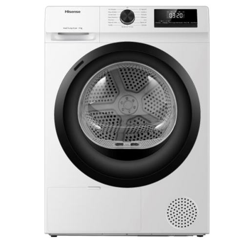MAQUINA SECAR ROUPA HISENSE DHQE800BW2 BOMBA DE CALOR 8K CLASSE D