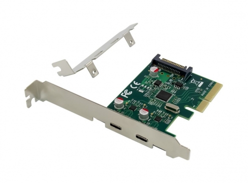 Placa PCIe Conceptronic EMRICK13G de 2 portas USB 3.2 Gen 2 Tipo C, 10 Gb/s