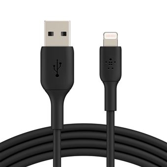 Cabo LIGHTNING TO USB-A 1M (2PK) Preto