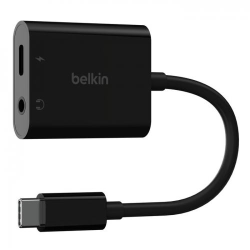BELKIN Adaptador de áudio de 3,5 mm + carregamento USB-C | NPA004btBK