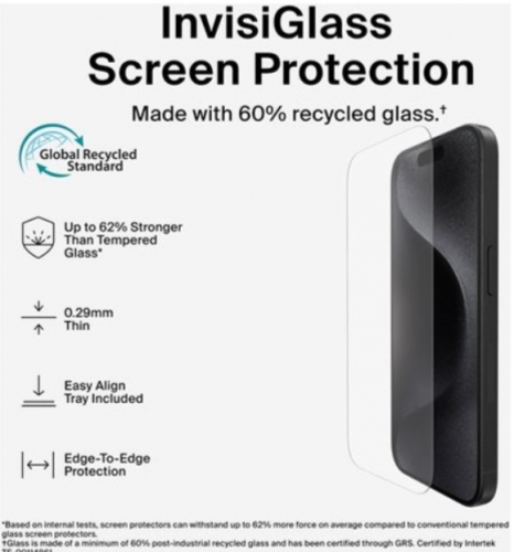 Película Ecrã Vidro Temperado Belkin ScreenForce para iPhone 16 Pro Max