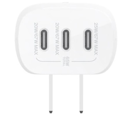 Carregador Belkin BoostCharge tecnologia PPS 67 Watt 3.25 A, WCC002VF2MWH-B6