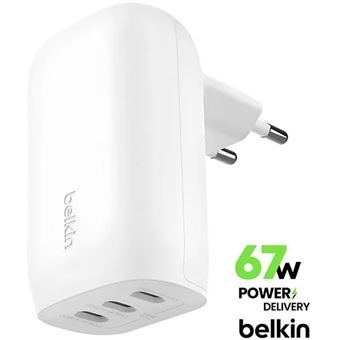 Carregador Belkin BoostCharge 3x USB-C 67W