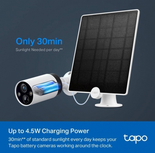 Painel Solar TP-Link Tapo A200 4.5W p/ Câmara Segurança