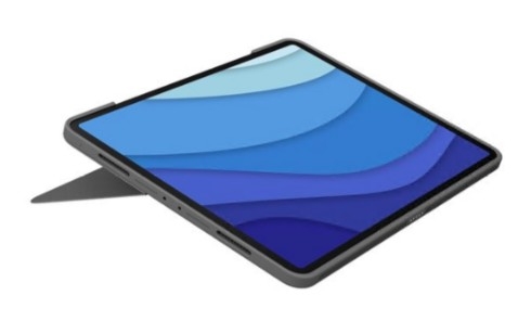 Teclado Logitech Combo Touch com trackpad retroiluminação Apple Smart connector QWERTZ Alemão grafite