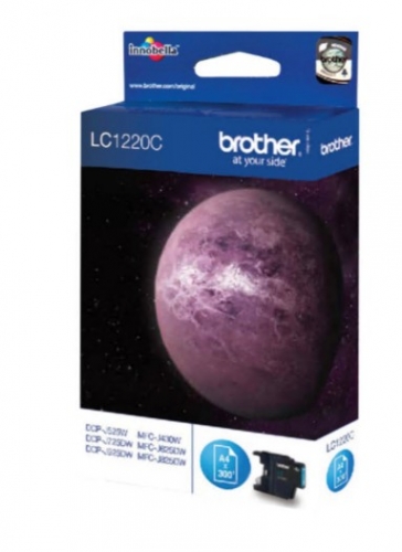 Tinteiro Brother LC1220C Azul cyan original para Brother DCP-J525W, DCP-J725DW, DCP-J925DW, MFC-J825DW; MyMio MFC-J825N