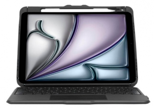 Teclado Targus Versavu com trackpad retroiluminação sem fios Bluetooth 5.0 QWERTY Reino Unido preto, THZ967UK