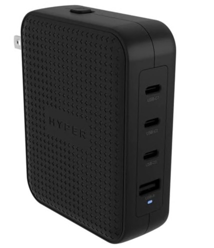 HyperJuice Adaptador de alimentação 145 Watt conectores de saída: 4 preto, HJ1001BKWWGL