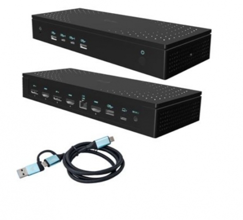 Base & Duplicador de Portas i-tec CA5MONITORDOCKPD Preto