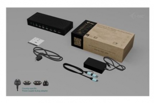 Base & Duplicador de Portas i-tec CA5MONITORDOCKPD Preto