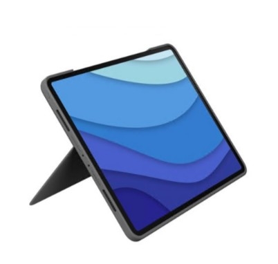 Teclado Logitech Combo Touch trackpad retroiluminação Apple Smart connector QWERTY Padrão americano grafite