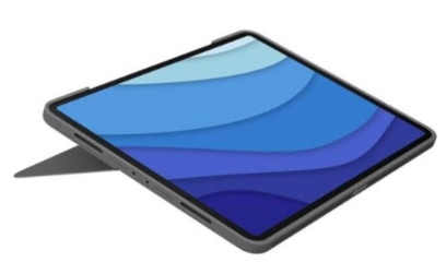 Teclado Logitech Combo Touch trackpad retroiluminação Apple Smart connector QWERTY Padrão americano grafite