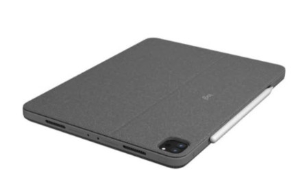 Teclado Logitech Combo Touch trackpad retroiluminação Apple Smart connector QWERTY Padrão americano grafite