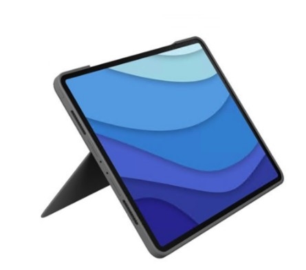 Teclado Logitech Combo Touch com trackpad retroiluminação Apple Smart connector QWERTY Padrão internacional americano grafite