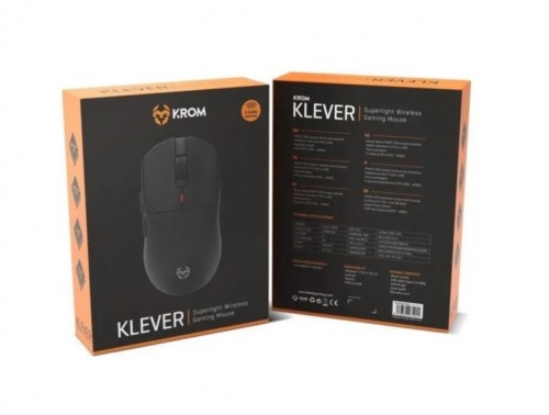 Rato Krom Klever Superlight Wireless Gaming Preto
