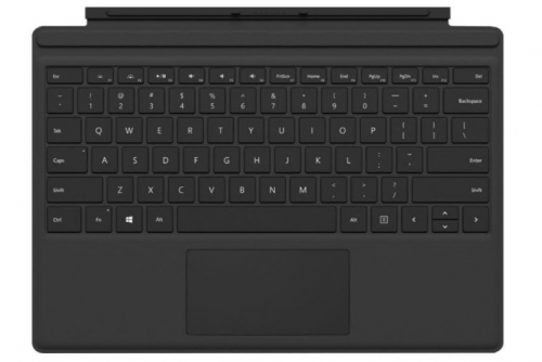 Teclado Microsoft Surface Pro Type Cover (M1725) com trackpad, acelerómetro QWERTZ Alemão Áustria, Alemanha preto comercial