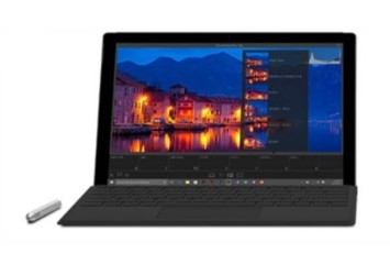 Teclado Microsoft Surface Pro Type Cover (M1725) com trackpad, acelerómetro QWERTZ Alemão Áustria, Alemanha preto comercial